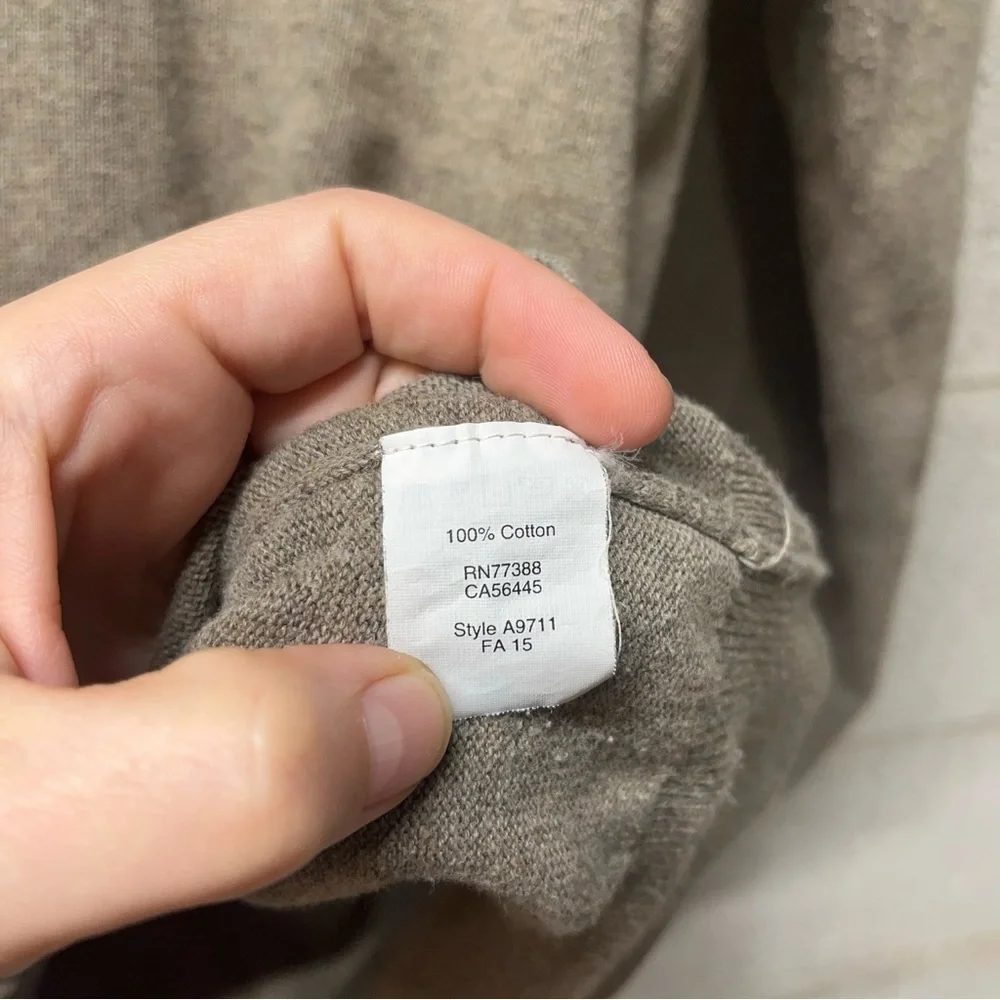 J. Crew Cotton Half Zip Sweater